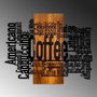 Wallity Coffee Mixed - Accesorio decorativo de pared en nogal y negro